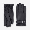 Gants en cuir noir